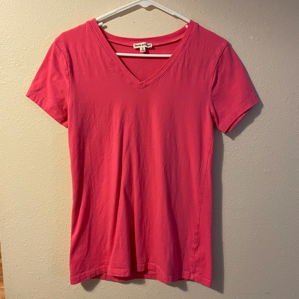 Zenana Hot Pink Short Sleeve Tee